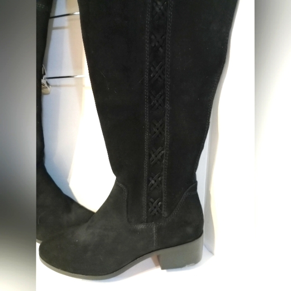 Vince Camuto Black Knee-High Womens Boots Leather Sz. 9 New with Tags Wide Calf - Picture 5 of 16